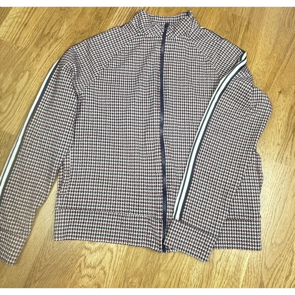 Janie &Jack Navy Maroon Bomber Style Jacket long sleeve Size 14-16